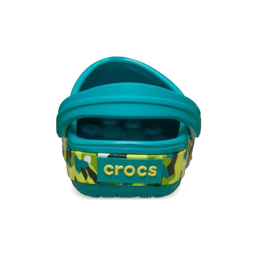 Sandália Crocs Crocband Glow Confetti Band Clog T Turbo Teal/Multi Turbo teal/multi 6