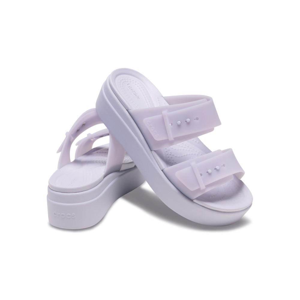 Sandália Crocs Brooklyn Buckle Frosted Low Wedge Purple Moon Purple moon 4