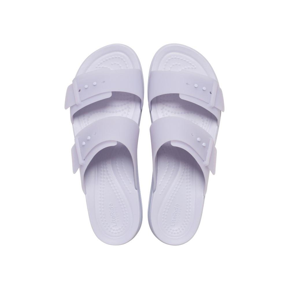 Sandália Crocs Brooklyn Buckle Frosted Low Wedge Purple Moon Purple moon 5