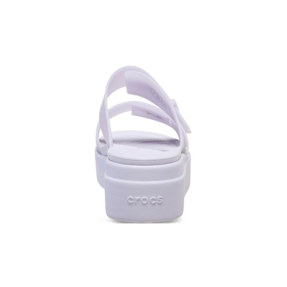 Sandália Crocs Brooklyn Buckle Frosted Low Wedge Purple Moon Purple moon 7