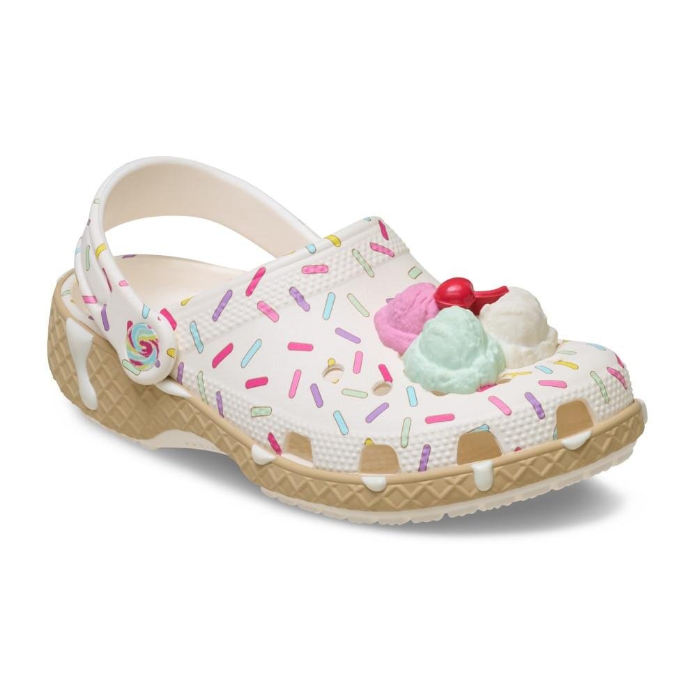 Sandália Crocs Classic Ice Cream Sundae Clog  K Chalk Chalk 2