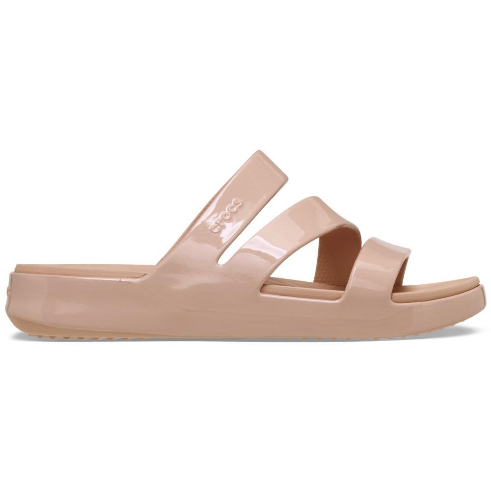 GETAWAY PATENT STRAPPY PINK CARAMEL