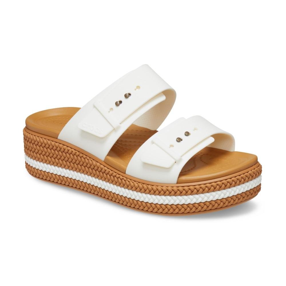 Sandália Crocs Brooklyn Woven Buckle Chalk Chalk 2