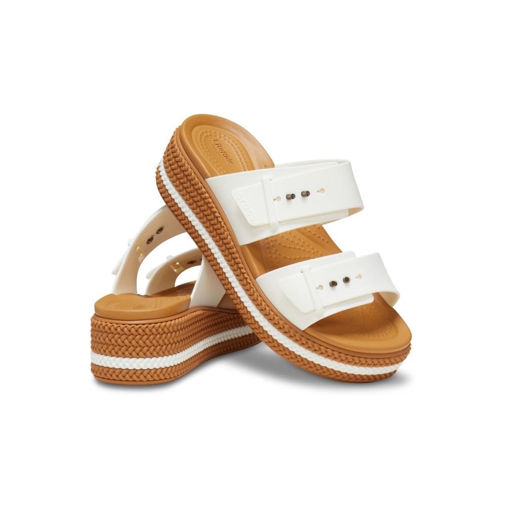 Sandália Crocs Brooklyn Woven Buckle Chalk Chalk 4