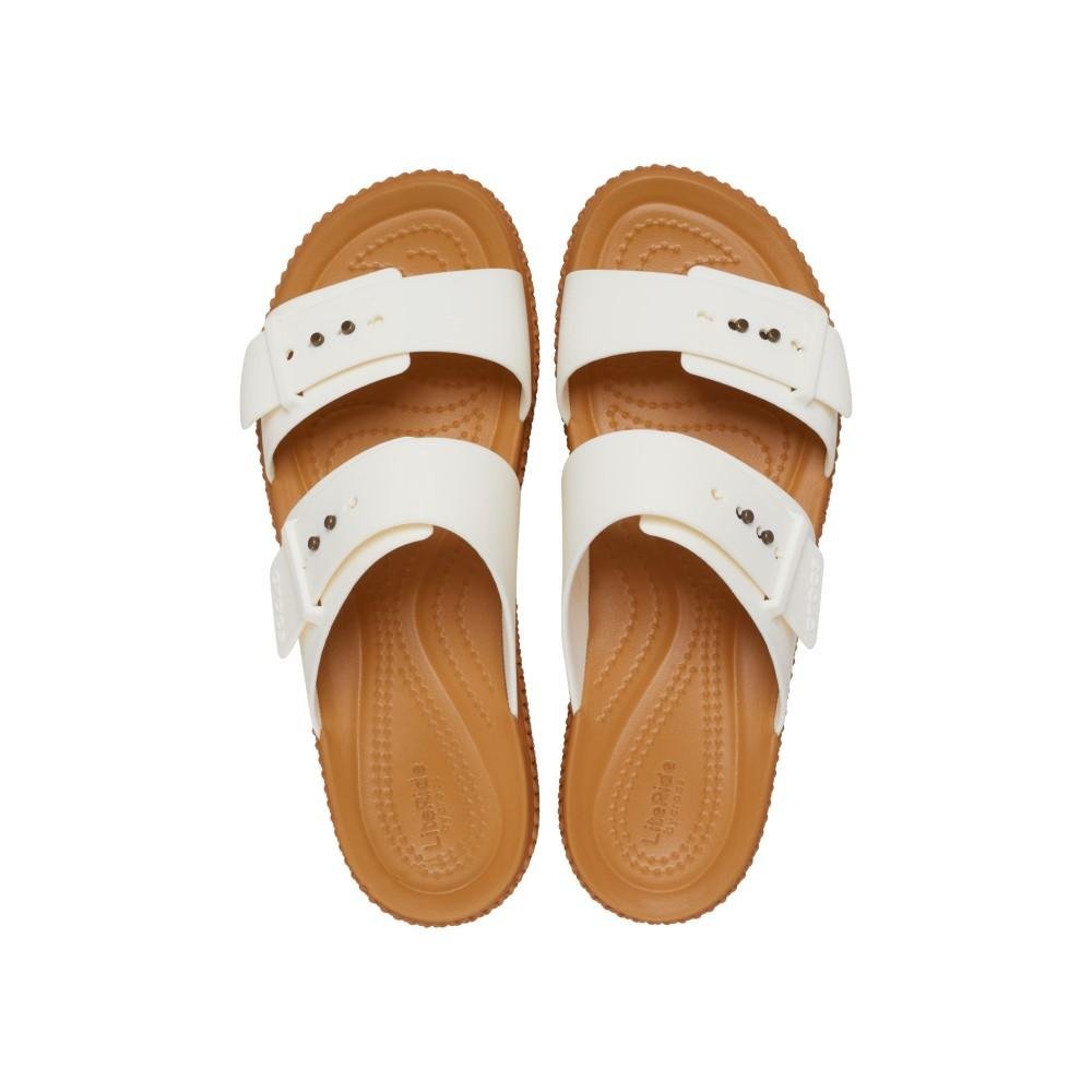 Sandália Crocs Brooklyn Woven Buckle Chalk Chalk 5
