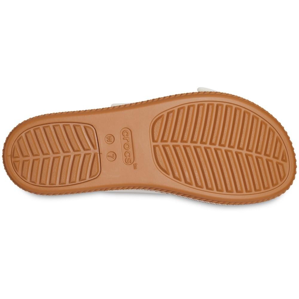 Sandália Crocs Brooklyn Woven Buckle Chalk Chalk 6