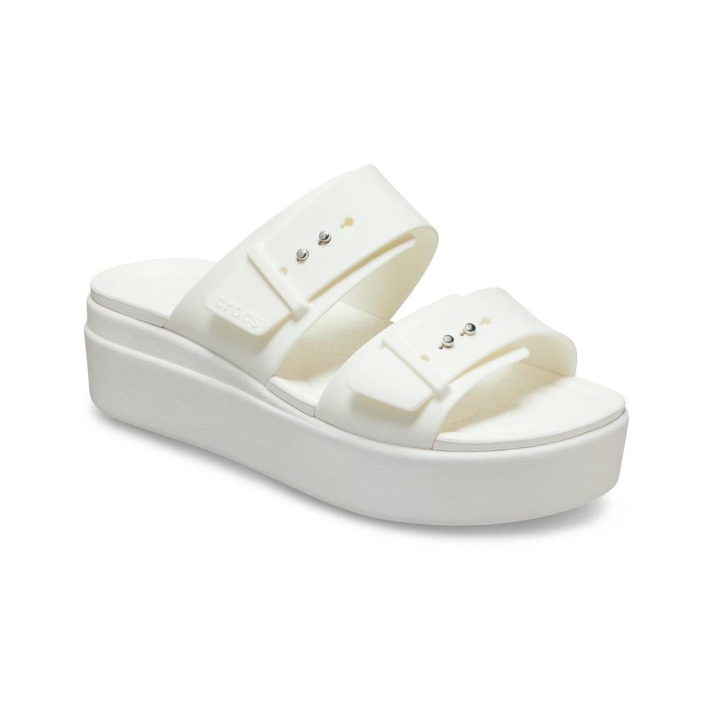 Sandália Crocs Brooklyn Low Wedge W Sandal CHALK Chalk 2