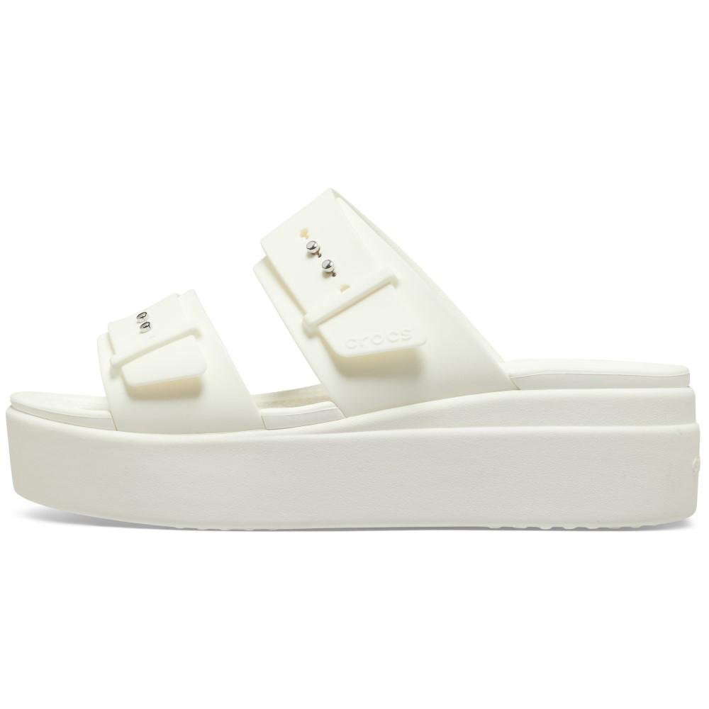 Sandália Crocs Brooklyn Low Wedge W Sandal CHALK Chalk 3