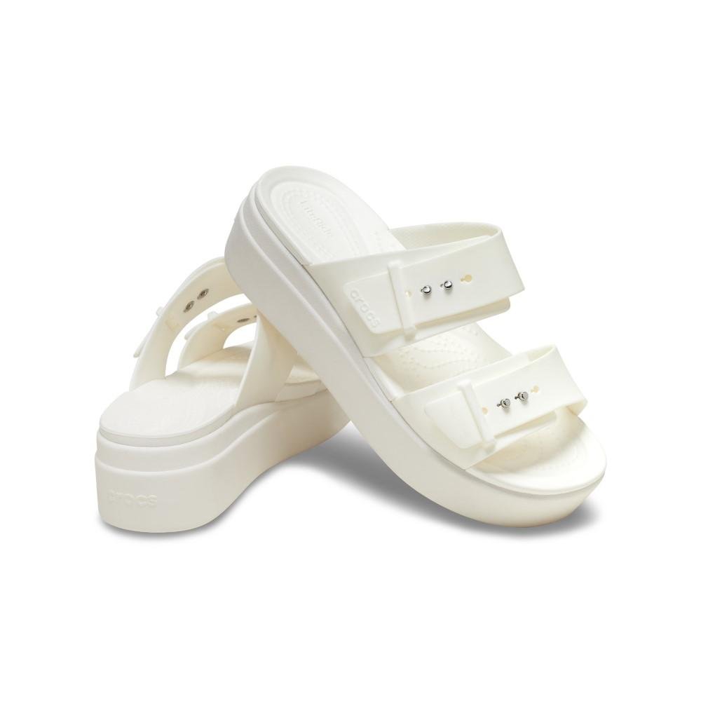 Sandália Crocs Brooklyn Low Wedge W Sandal CHALK Chalk 4