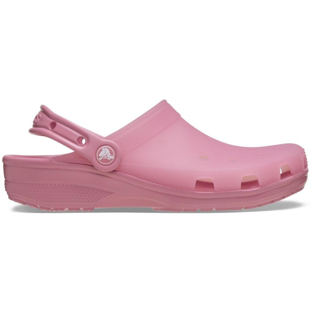 Sandália crocs classic frosted clog rosette