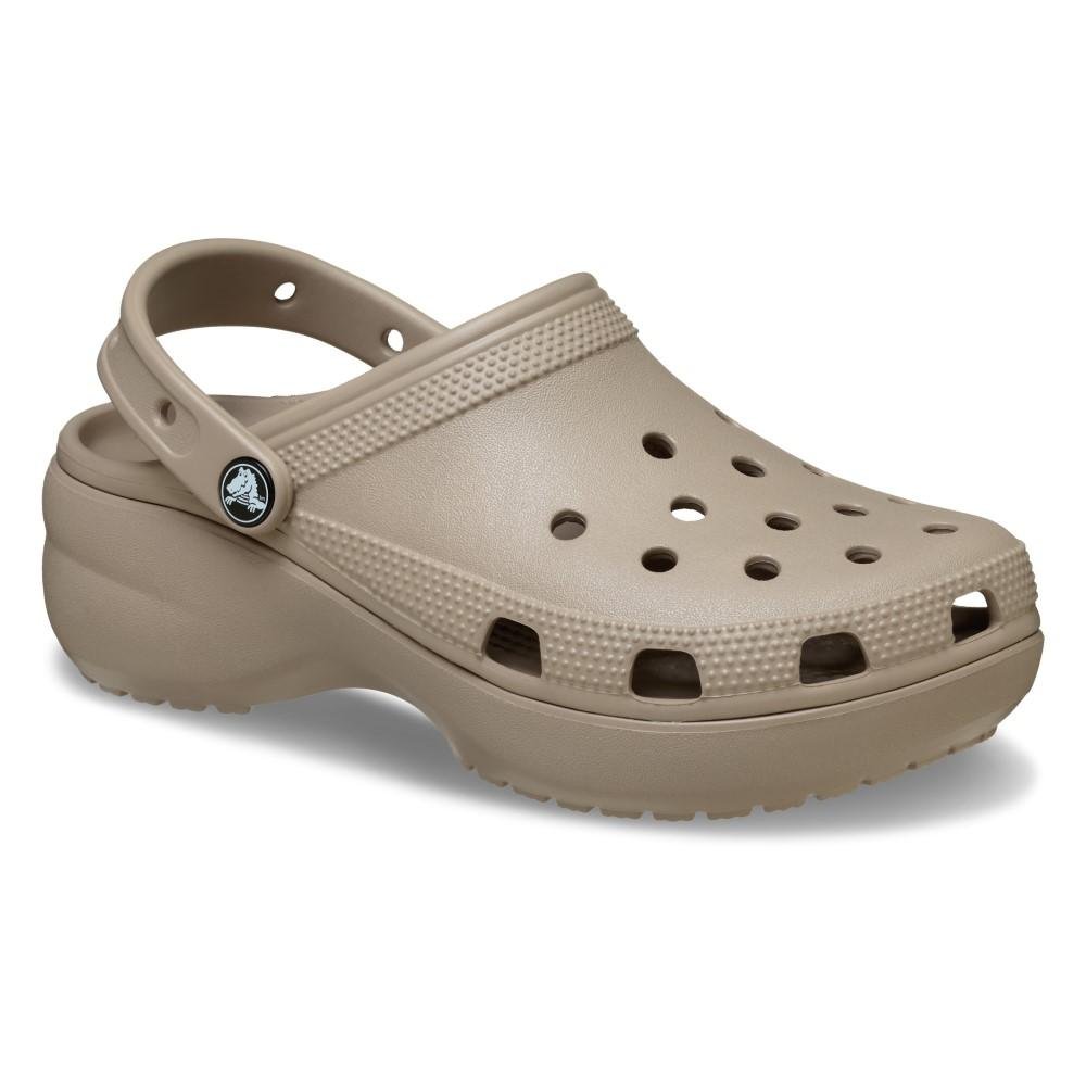 Sandália Crocs Classic Platform Clog TAUPE Taupe 2