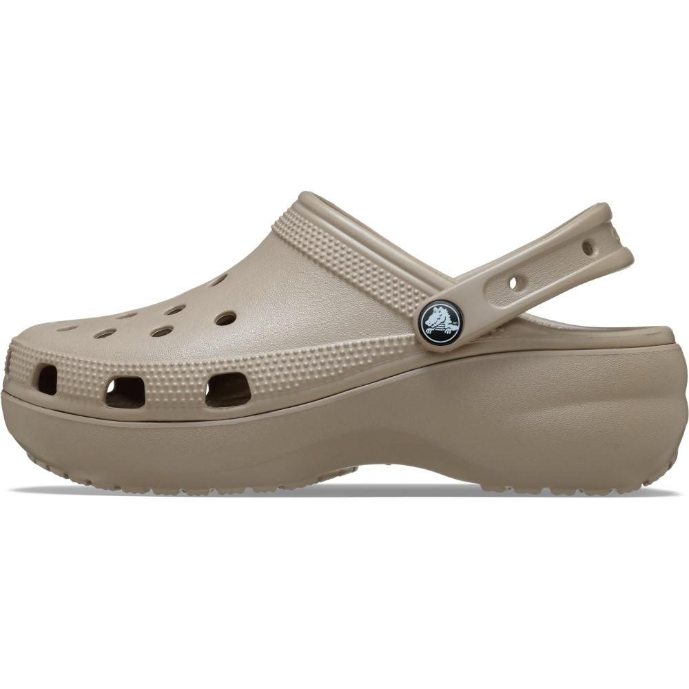 Sandália Crocs Classic Platform Clog TAUPE Taupe 3