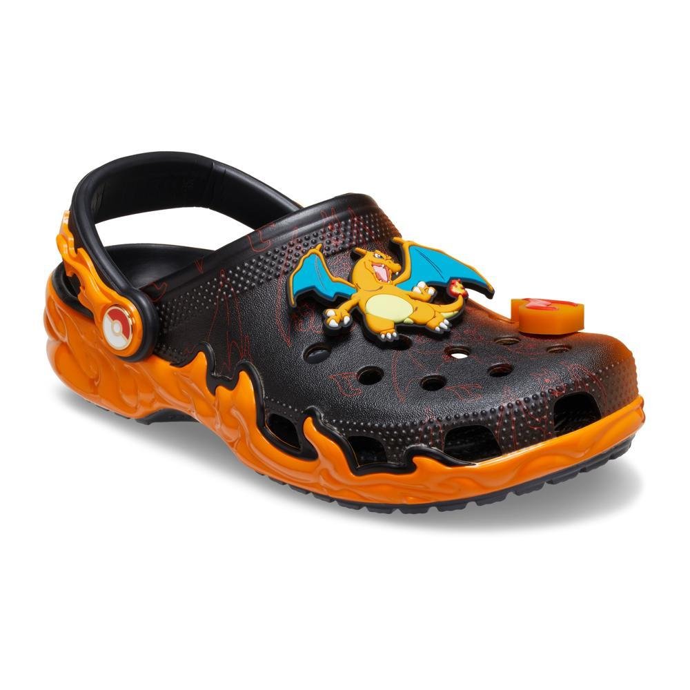 Sandália Crocs Classic Pokémon Versus Clog Multi Preto/Laranja 2