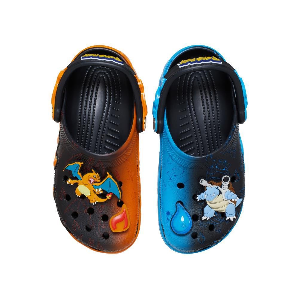 Sandália Crocs Classic Pokémon Versus Clog Multi Preto/Laranja 4