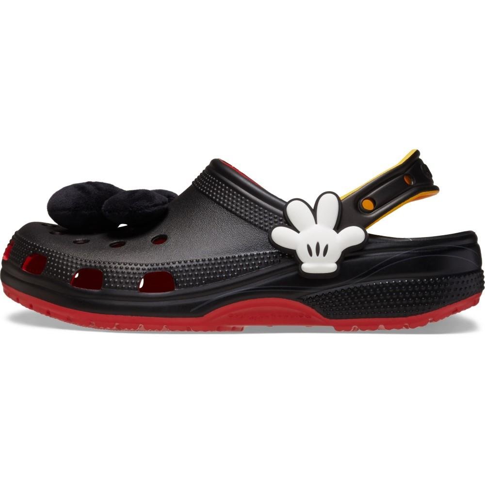 Sandália crocs mickey iam classic clog flame Preto 3