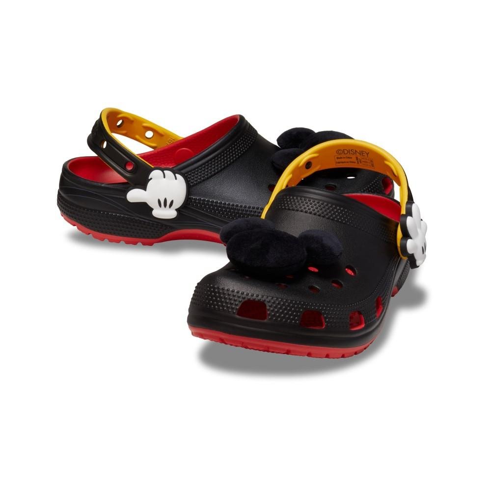 Sandália crocs mickey iam classic clog flame Preto 4