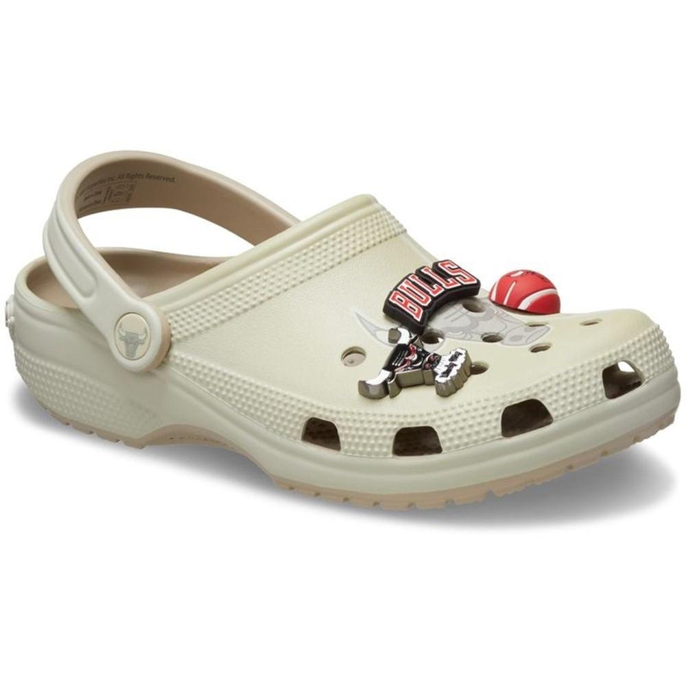 Sandália Crocs Nba Bulls Elevated Classic Clog Multi Bege 2