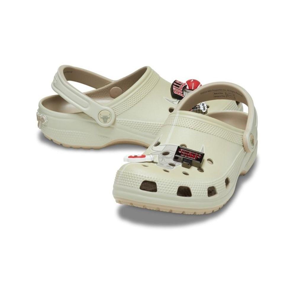 Sandália Crocs Nba Bulls Elevated Classic Clog Multi Bege 4