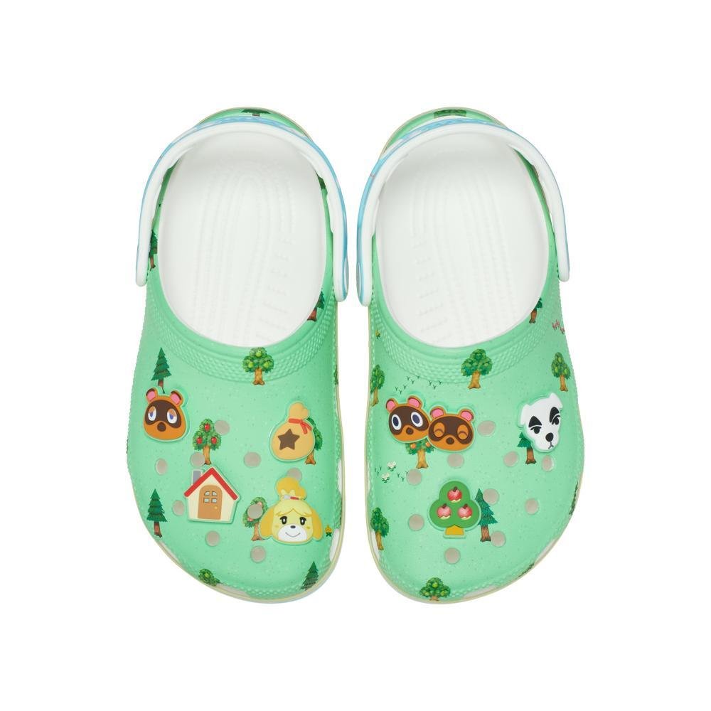 Sandália Crocs Animal Crossing Classic Clog K MULTI Verde 5