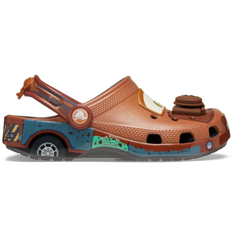 Sandália Crocs Cars Mater Classic Clog T Slate Grey