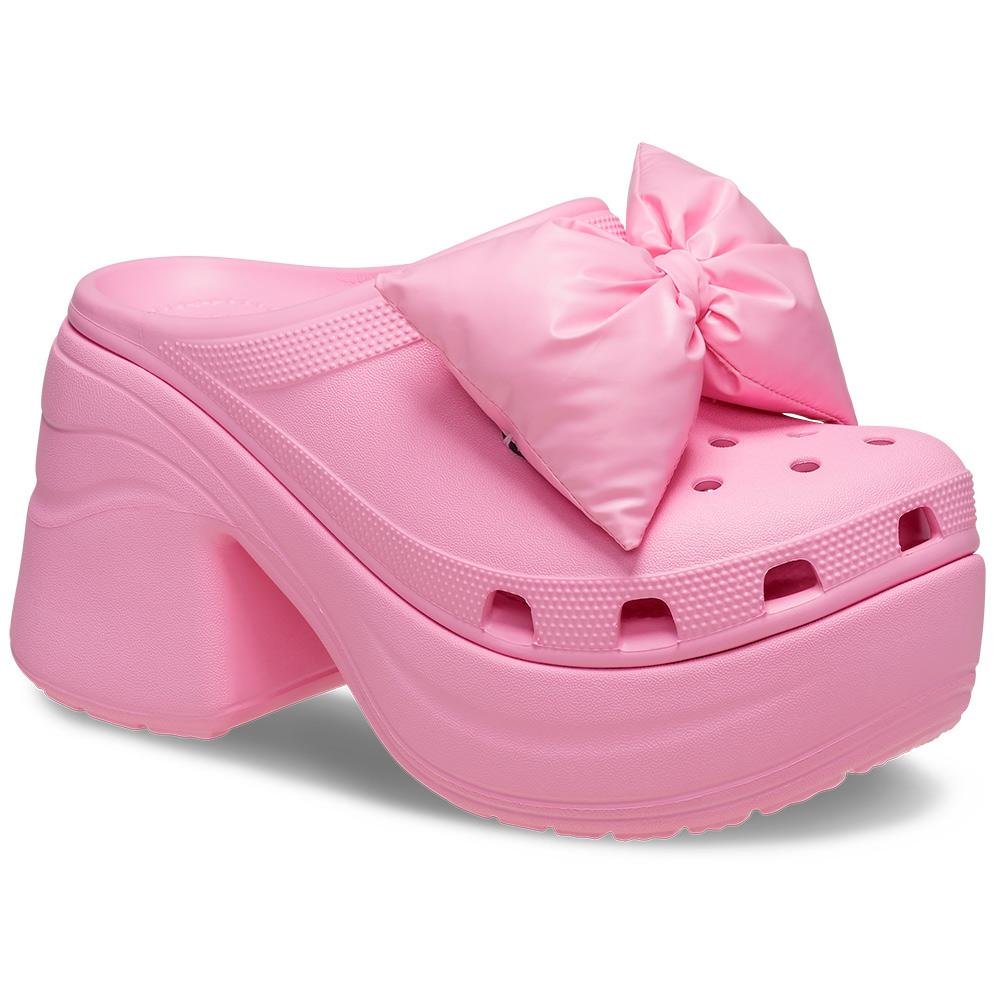 Sandália Crocs Siren Bow Clog Pink Tweed Pink Tweed 2
