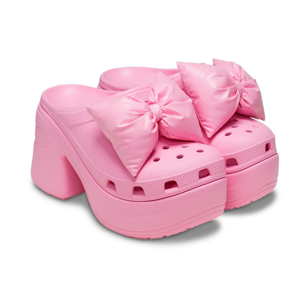 Sandália Crocs Siren Bow Clog Pink Tweed Pink Tweed 4