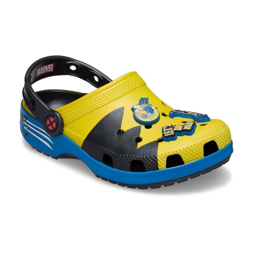 Sandália Crocs Wolverine Classic Clog K Multi Preto/Azul/Amarelo 2