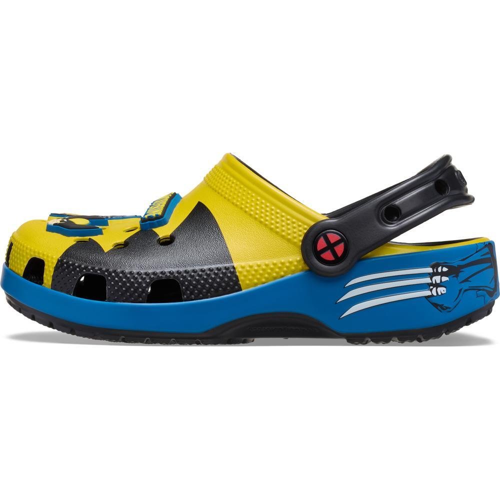 Sandália Crocs Wolverine Classic Clog K Multi Preto/Azul/Amarelo 3