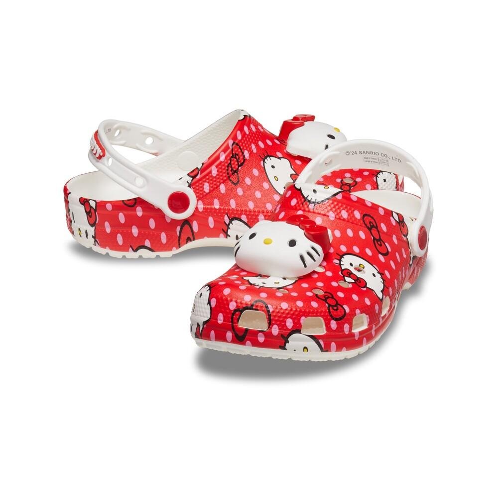 Sandália Crocs Hello Kitty Classic Clog Multi Vermelho 4