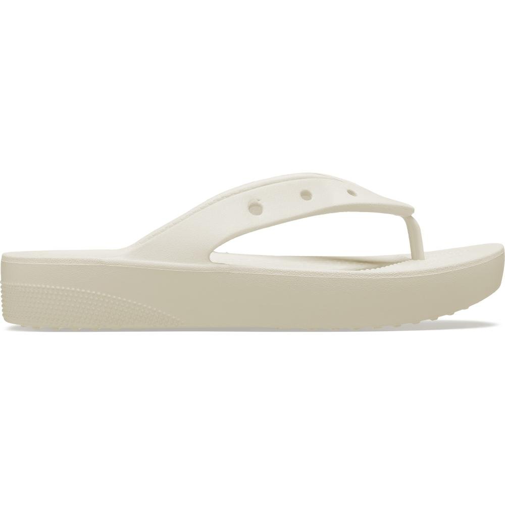 Chinelo Crocs Classic Plataform Flip BONE