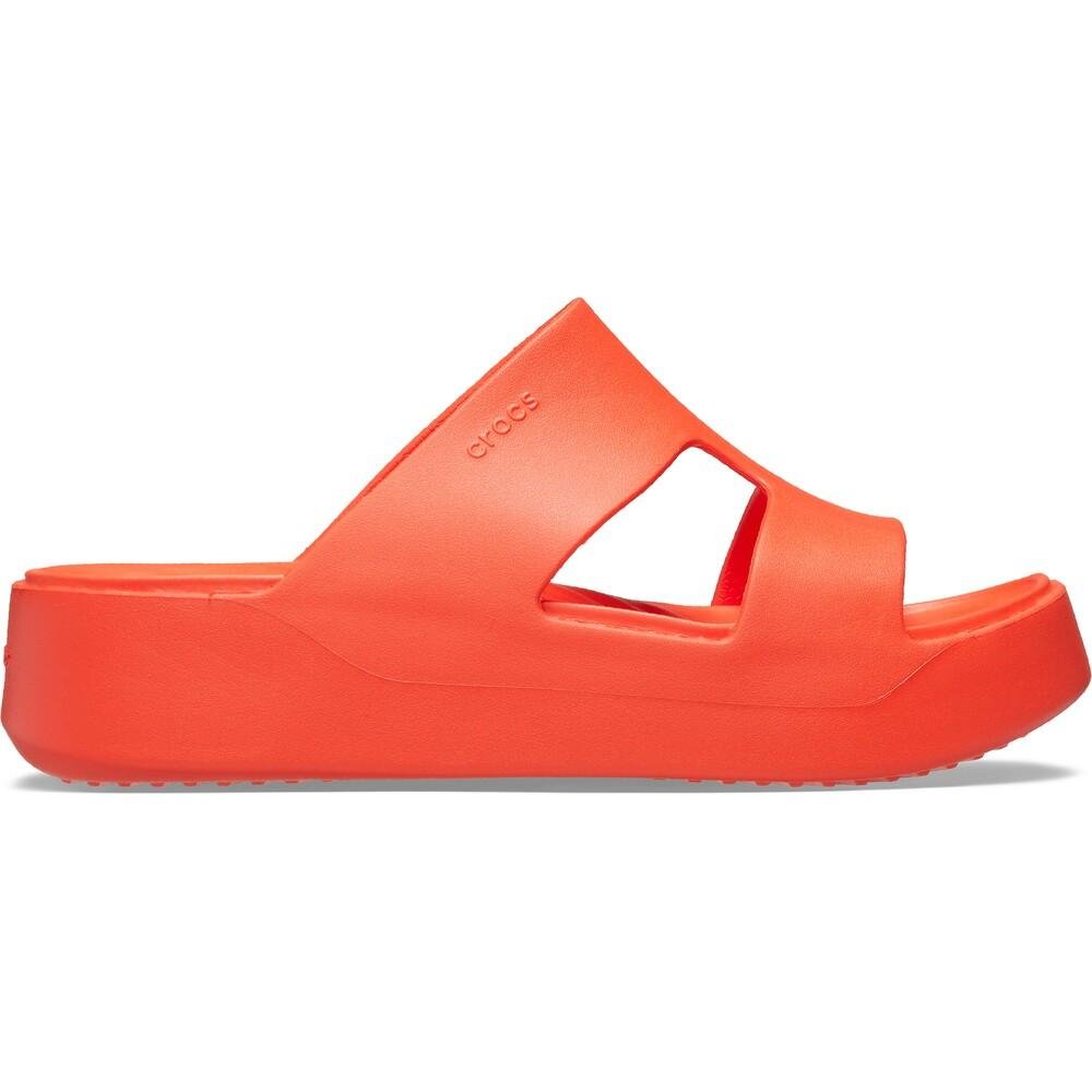 Sandália crocs getaway platform h-strap lava
