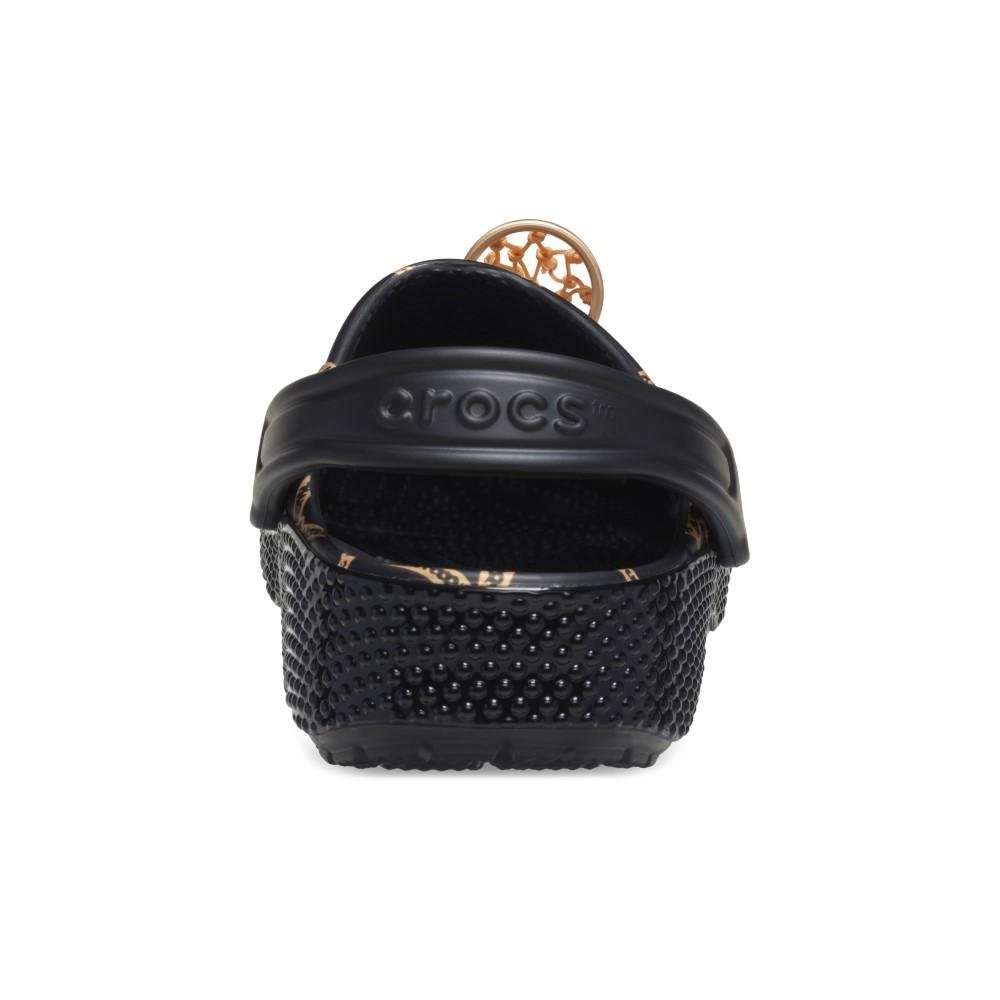 Sandália crocs nba classic clog multi Black/Gold 7