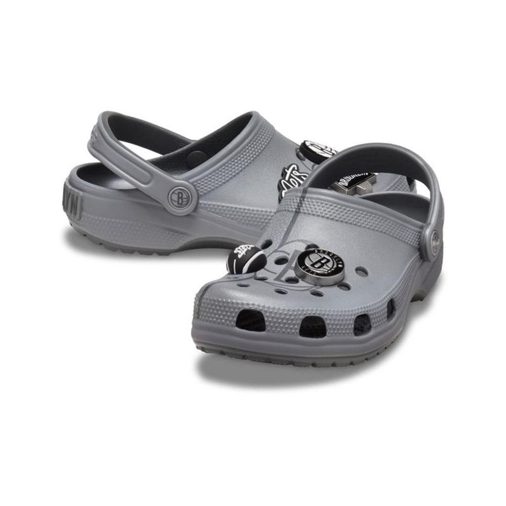 Sandália Crocs Nba Nets Elevated Classic Clog Multi Cinza 4