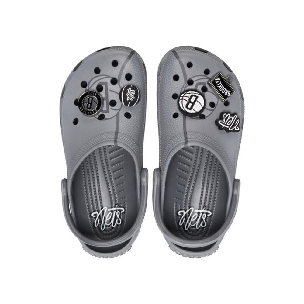 Sandália Crocs Nba Nets Elevated Classic Clog Multi Cinza 5