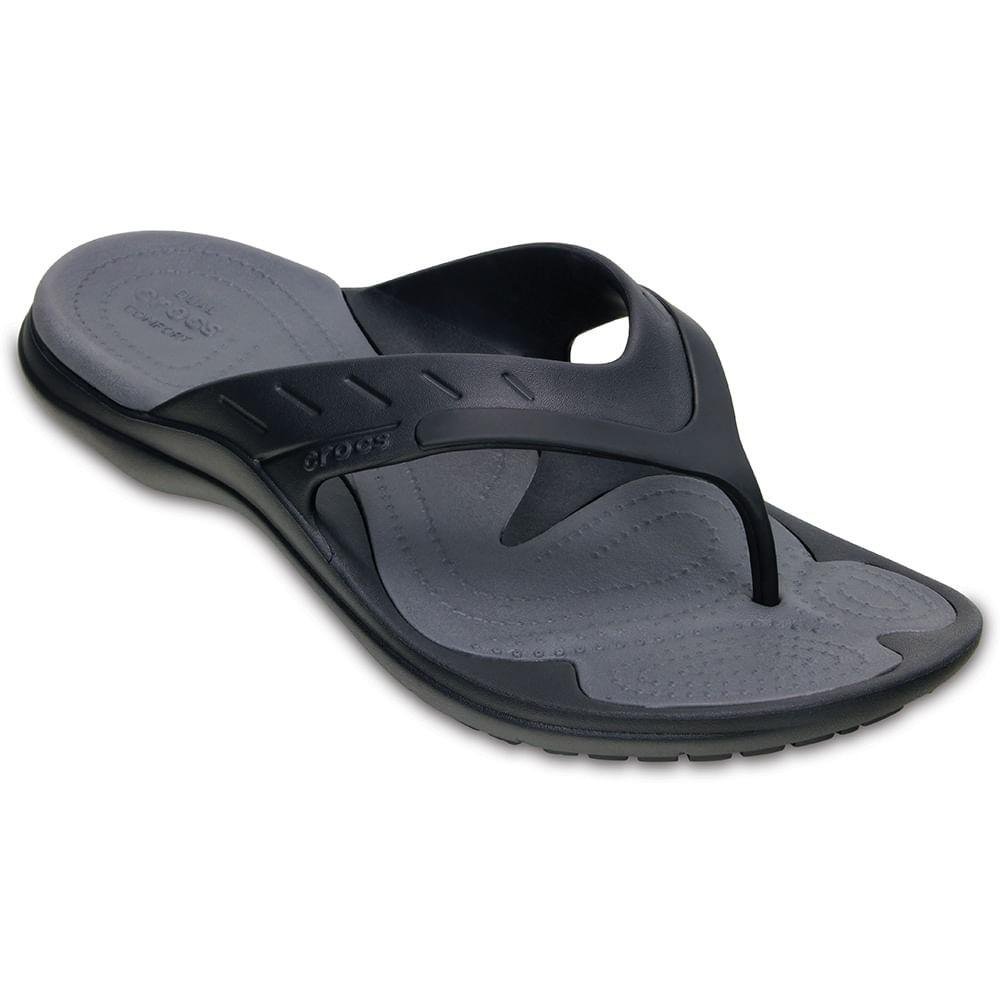 Chinelo Crocs Modi Sport Flip BLACK/GRAPHITE Preto 2