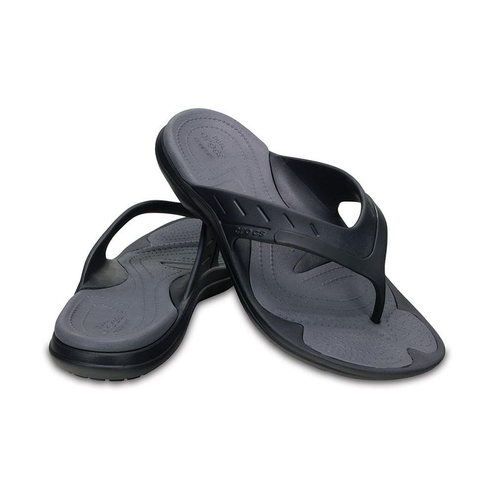 Chinelo Crocs Modi Sport Flip BLACK/GRAPHITE Preto 4