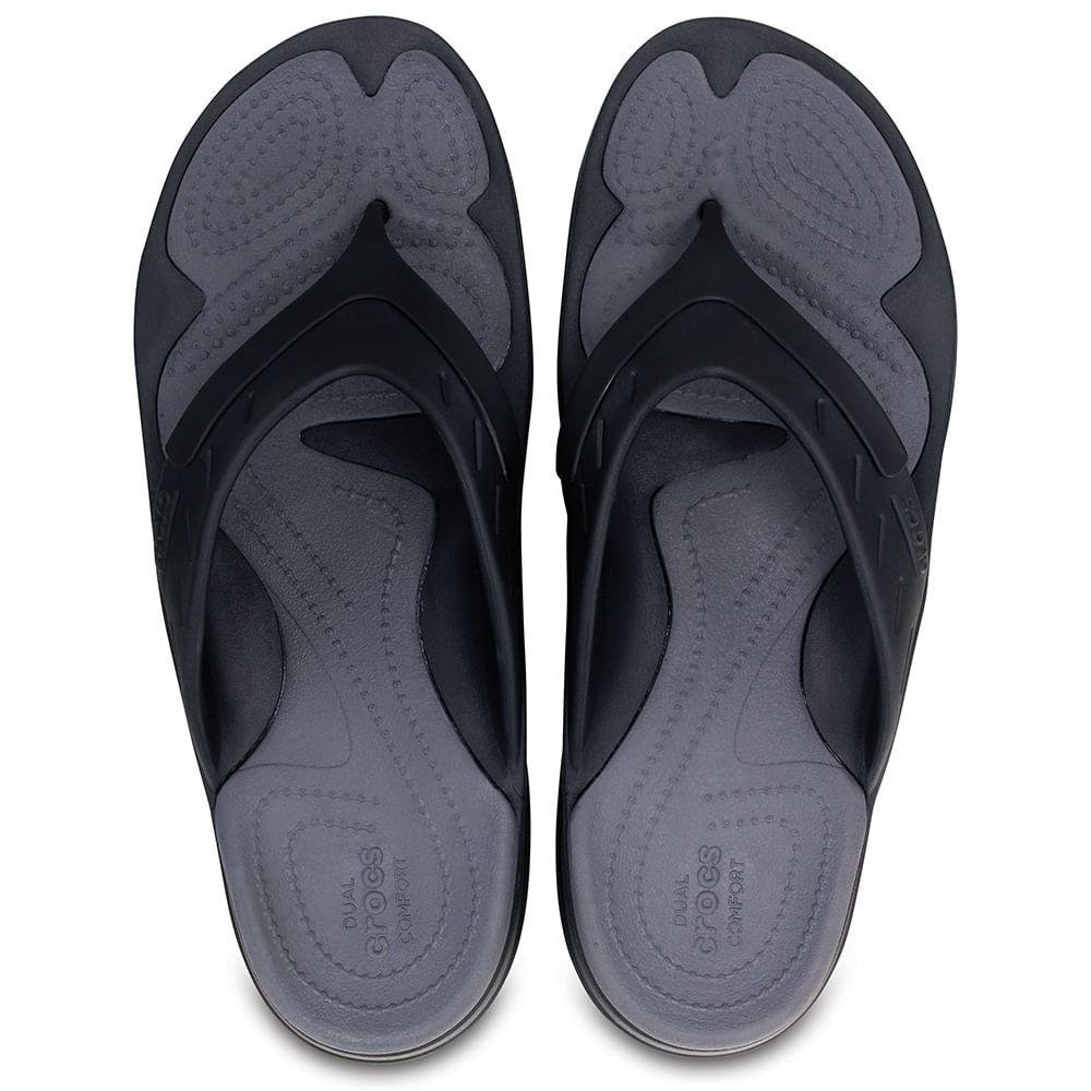 Chinelo Crocs Modi Sport Flip BLACK/GRAPHITE Preto 5