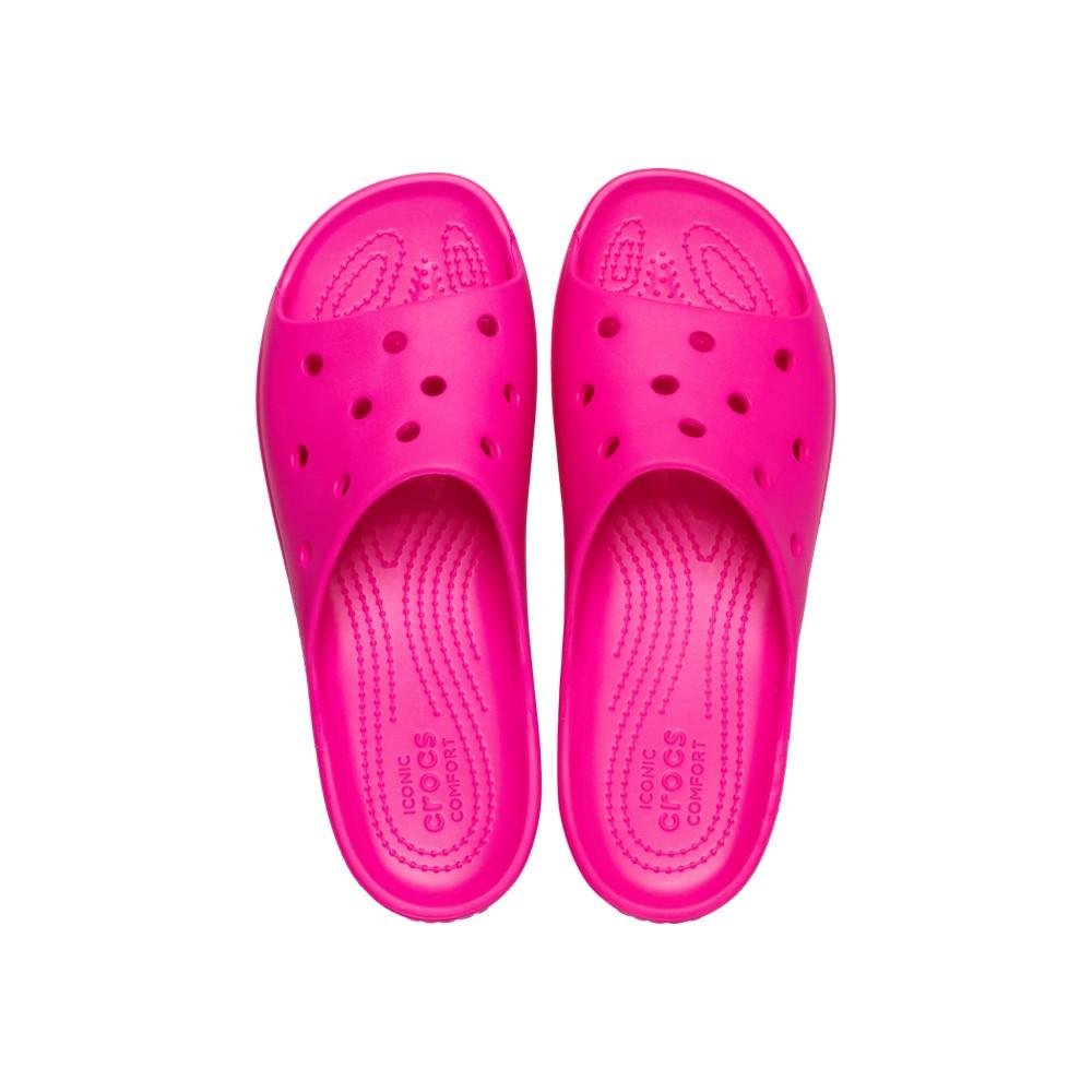 Sandália crocs classic plataform slide pink crush Pink crush 5