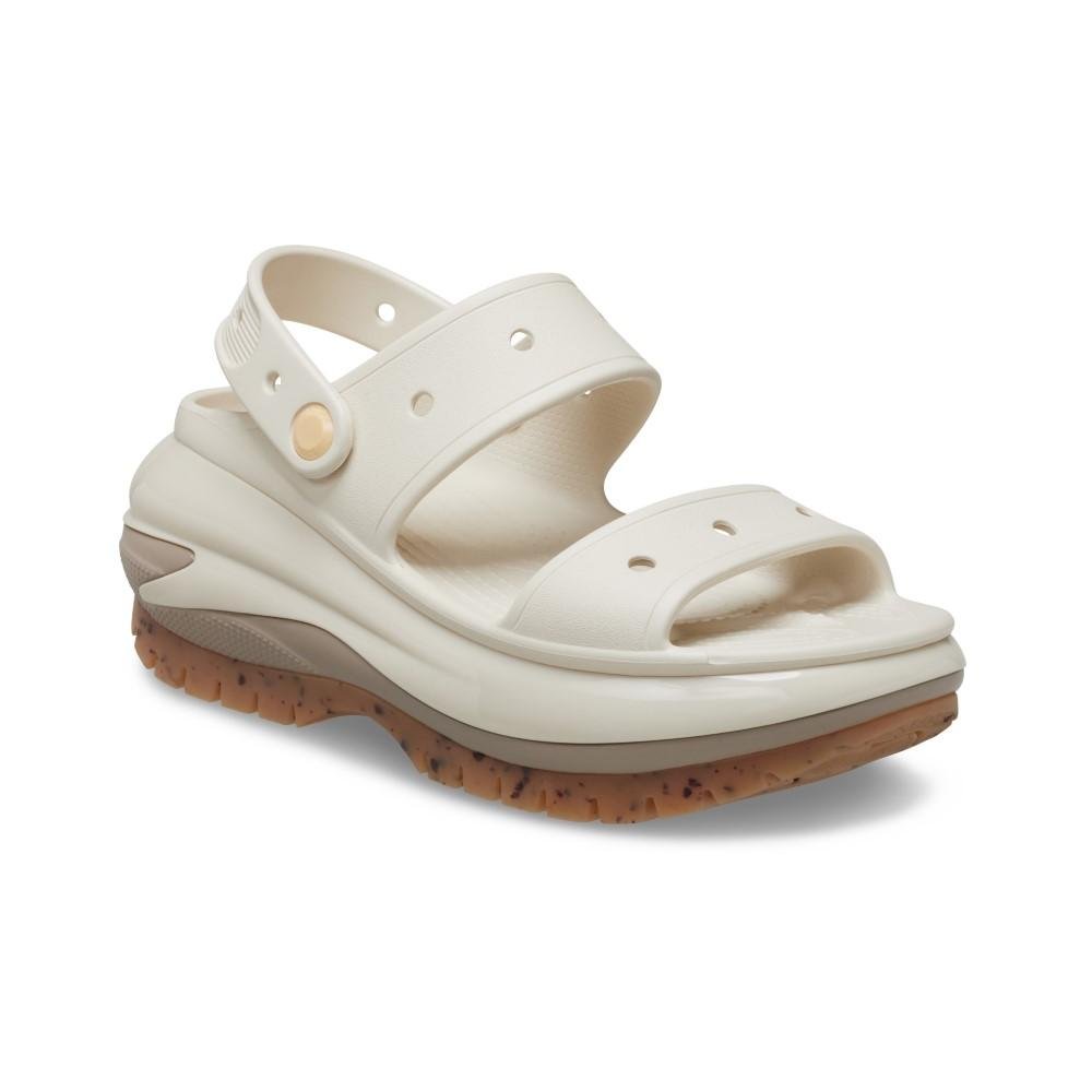 Sandália crocs classic mega crush plataform sandal taupe Taupe 2