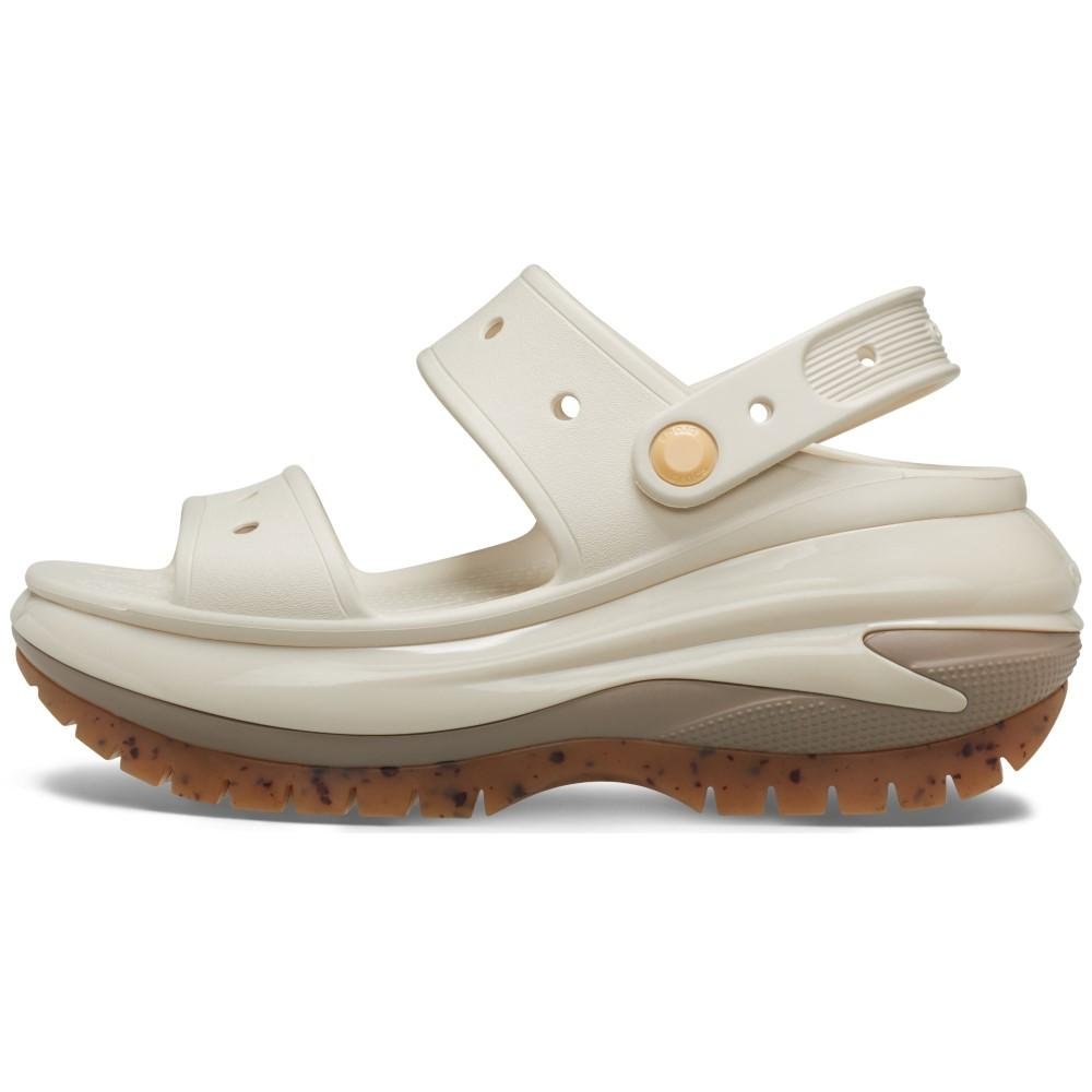 Sandália crocs classic mega crush plataform sandal taupe Taupe 3