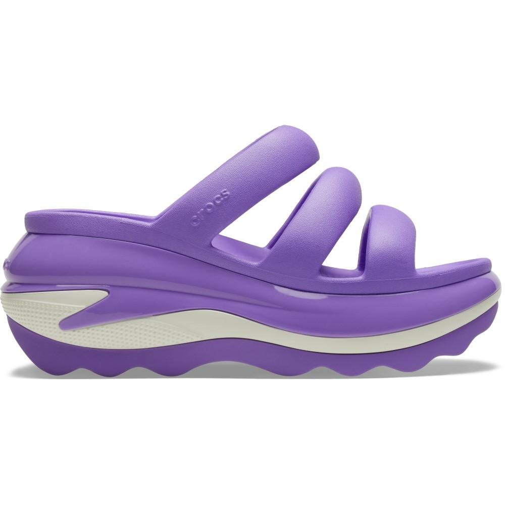 Sandália crocs classic mega crush triple strap galaxy