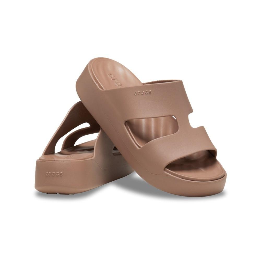 Sandália Crocs Getaway Platform H-Strap Latte Latte 2
