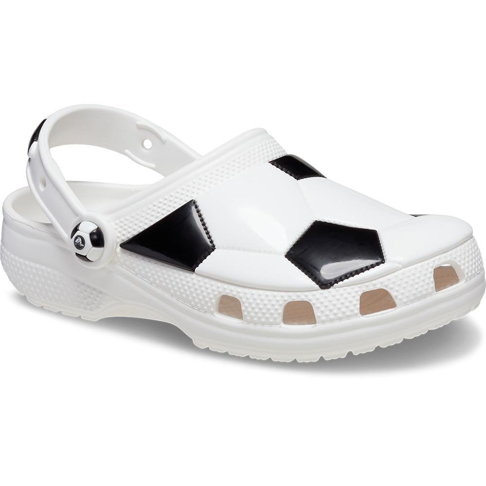 Sandália Crocs Classic Bola Futebol Clog K White/Black White/black 2