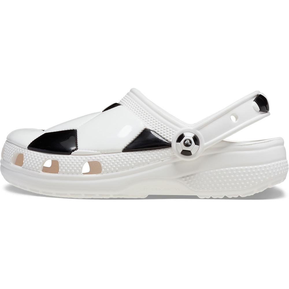 Sandália Crocs Classic Bola Futebol Clog K White/Black White/black 3