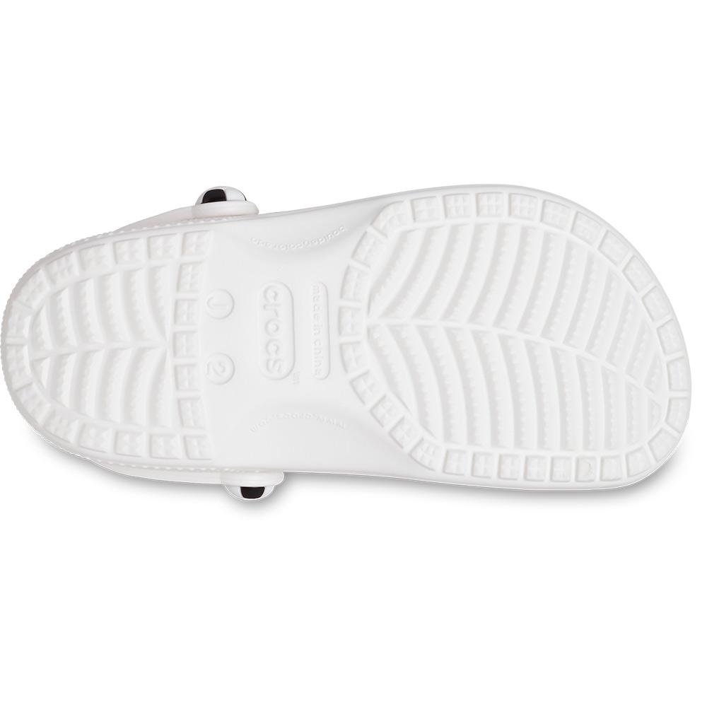 Sandália Crocs Classic Bola Futebol Clog K White/Black White/black 6