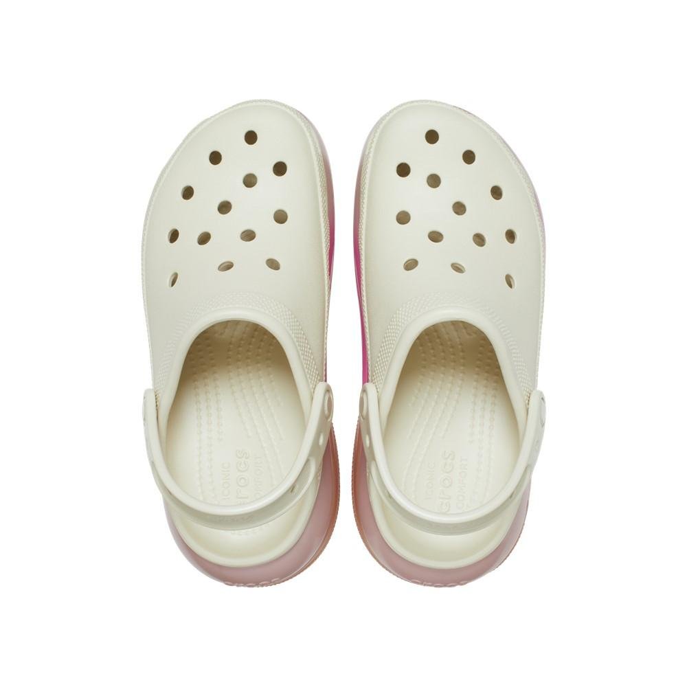 Sandália Crocs Mega Crush Colordip Clog BONE/MULTI Bege/Rosa 5