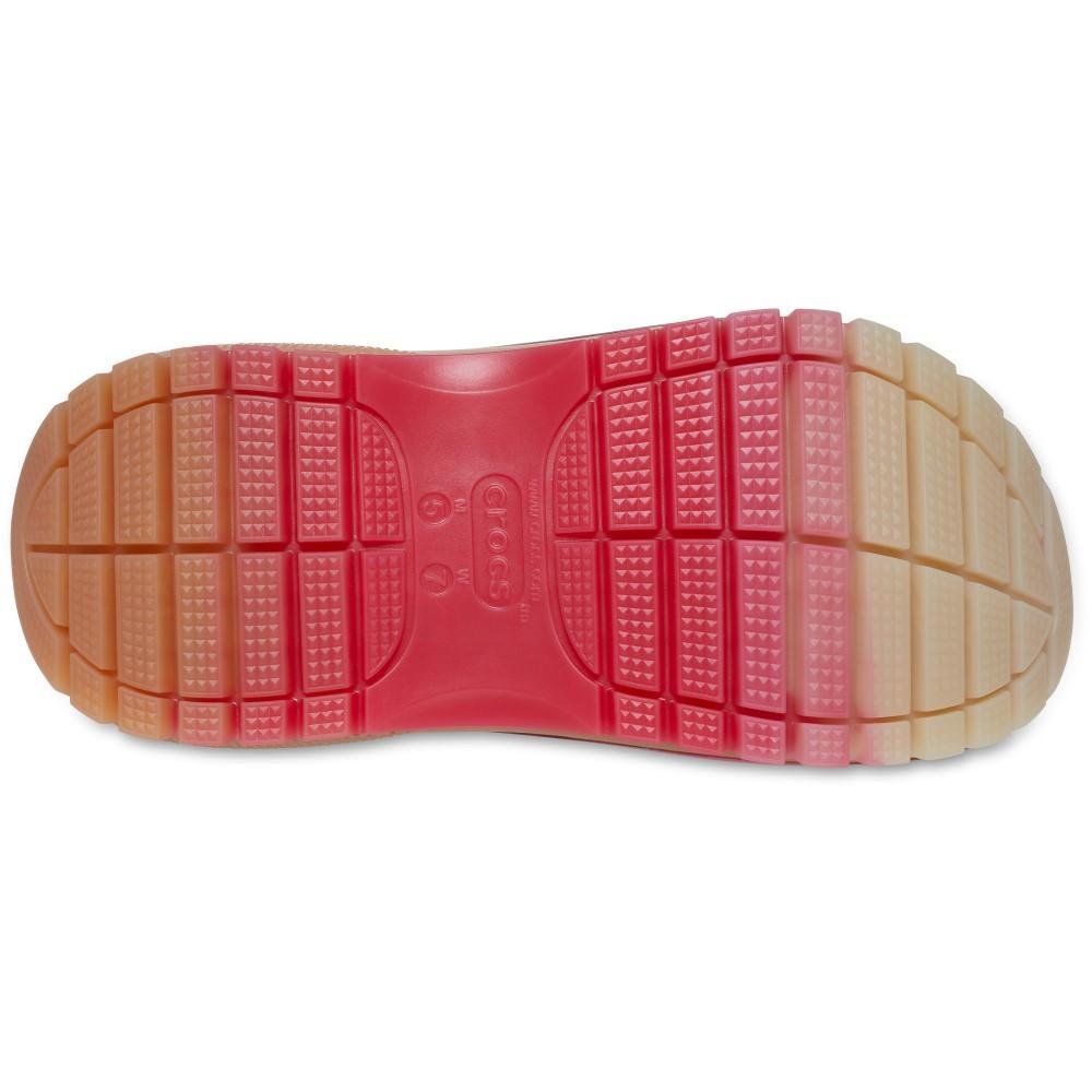 Sandália Crocs Mega Crush Colordip Clog BONE/MULTI Bege/Rosa 6