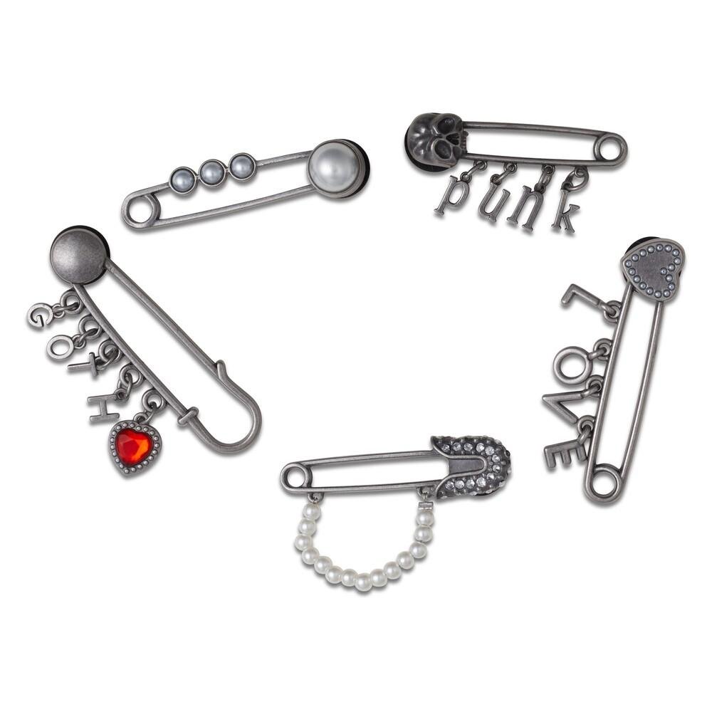 Jibbitz™ Love Punk Goth Pin Pack com 5 Pecas UNICO ÚNICO 1