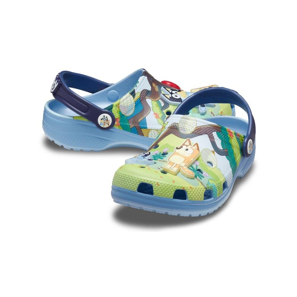 Sandália crocs bluey classic clog juvenil multi Azul 4