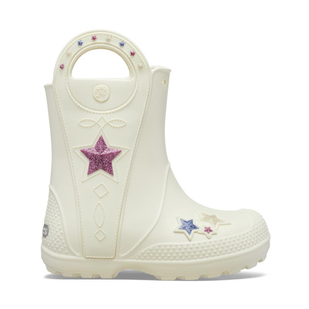 Bota Crocs Handle It Western Metallic Boot K Summit White